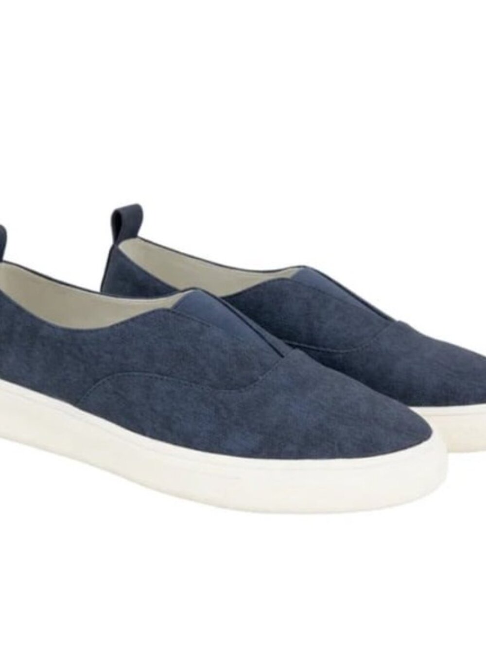 New Kensie Salia Navy Ladies Canvas Slip-on Shoes Size 7
